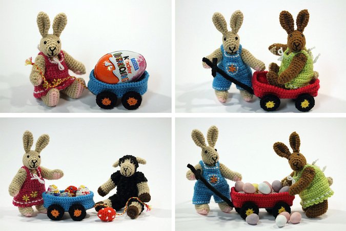 Häkelanleitung Sweepies Bollerwagen