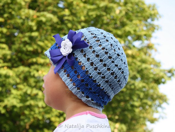 Sommer / Frühjahr Mütze 'Elisabeth' für Mädchen und Frauen