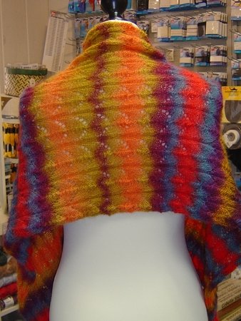 Strickanleitung Ajour-Schultertuch/Schal - einfach
