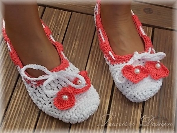 Häkelanleitung Ballerinas mit Herz Lifestyle Design No.6