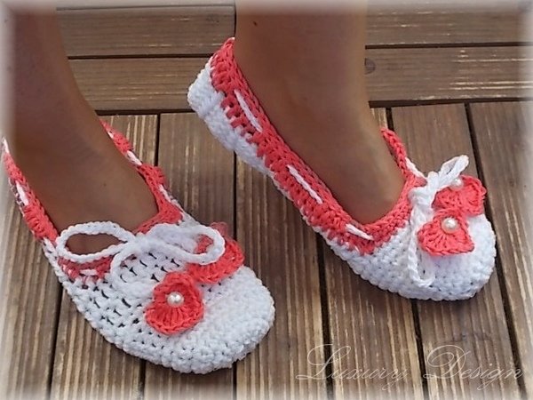 Häkelanleitung Ballerinas mit Herz Lifestyle Design No.6