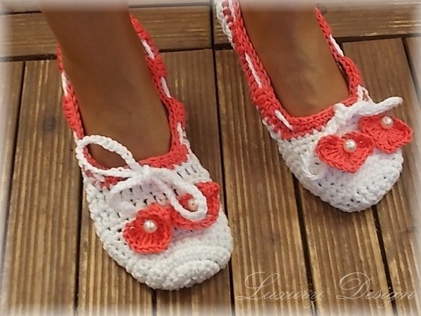 Häkelanleitung Ballerinas mit Herz Lifestyle Design No.6