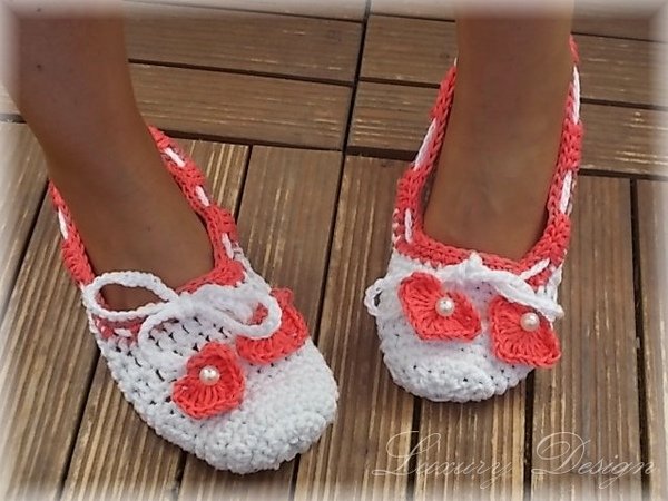 Häkelanleitung Ballerinas mit Herz Lifestyle Design No.6