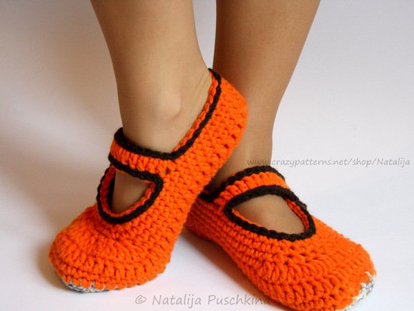Schnell und leicht gehäkelte Ballerinas in 4 Designs - Größe 34-45