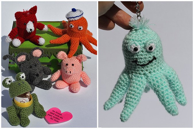 Häkelanleitung Sweepies Ü-Pet Krake "Ahoi"
