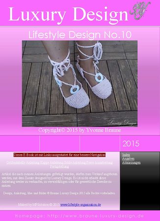 Häkelanleitung Sommerballerinas Gr.27-42 Lifestyle Design No.10