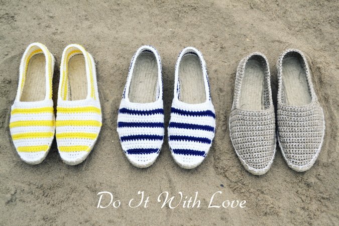 Espadrilles Nautical Häkelanleitung E-Book