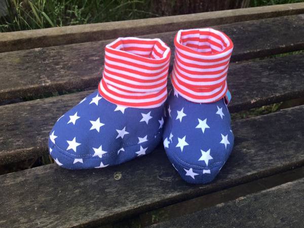 Nähanleitung und Schnittmuster, Mütze und Schuhe für Babys, Gr. 50 - 92 (Doppelgrößen)