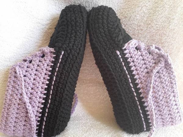 Häkelanleitung Sparpaket Hausschuhe, Turnschuhe Gr. 34/35, 36/37, 38/39, 40/41