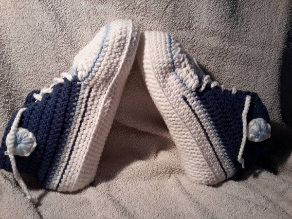 Häkelanleitung Sparpaket Hausschuhe, Turnschuhe Gr. 34/35, 36/37, 38/39, 40/41