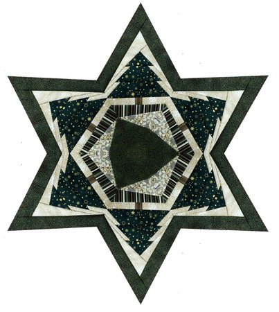 Schnitt für einen Weihnachtsstern - Paper Piecing