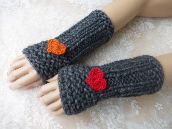 Cute cuffs, knit pattern, quick and easy, unisex, gift