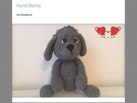 Crochet Pattern Dog Benny