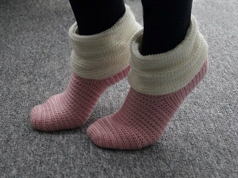 Crochet Slippers No. 4 (Size 6-13)