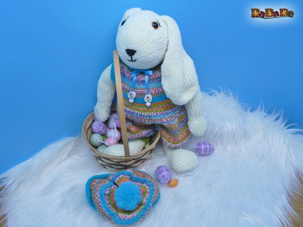 Hase Hansi, zum Kuscheln und Liebhaben, nicht nur an Ostern - gestrickt von Dadade