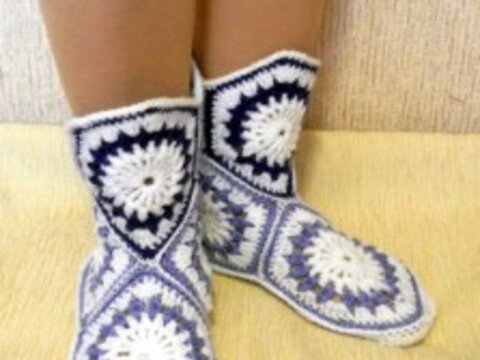 Home Crochet Boots
