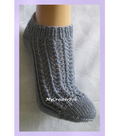 Sneaker-Sommersocken "Sommertag" - Gr. 32-47, gestrickt