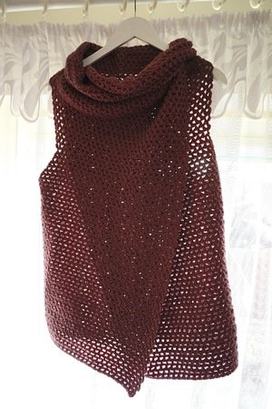 Wrap Cardigan Vest Nerri crochet pattern