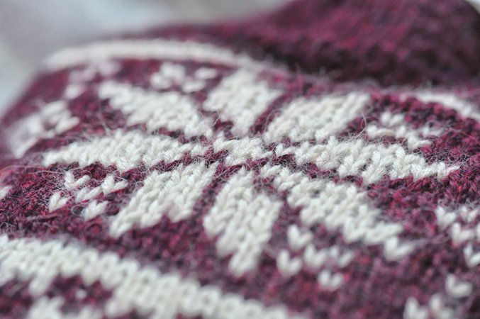 Fair-Isle hot water bottle cozy
