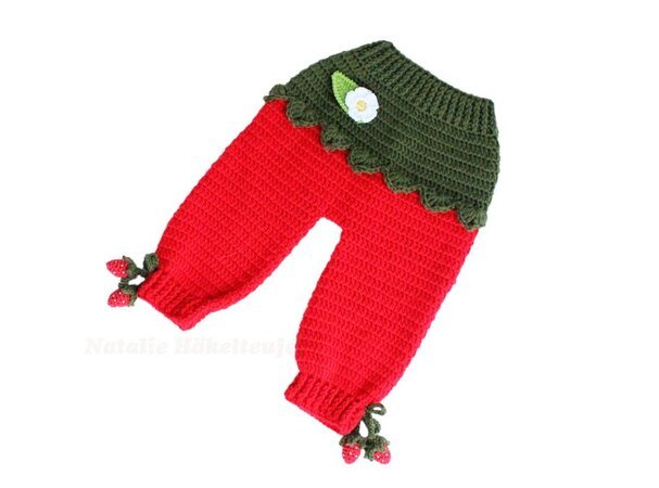 Baby- & Kinderhose "Erdbeere" Gr. 50-116
