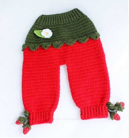 Baby- & Kinderhose "Erdbeere" Gr. 50-116