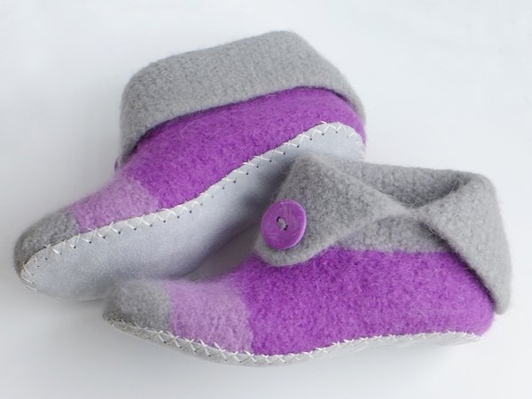 Strick- und Filzanleitung: One-Step-Filzbooties Gr. 20 - 45