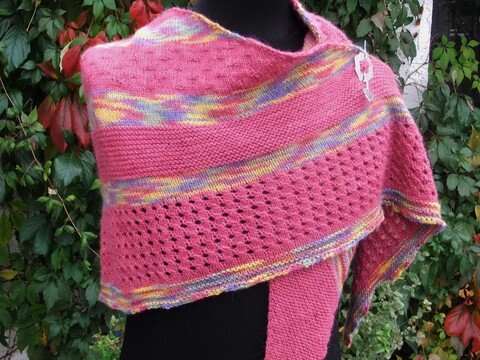 Knitting Pattern Shawl Winter Dream