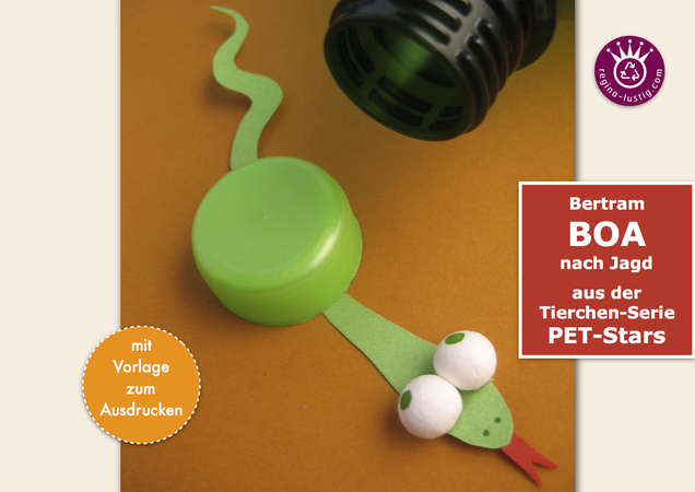 Bertram Boa lustiges PET-Pet, Upcycling