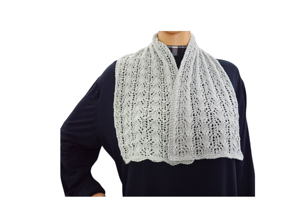 Strickanleitung für ein filigranes Rispe Lacemuster Ibara