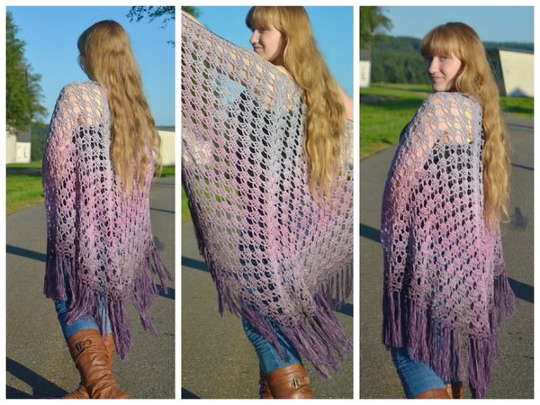 - GWEN - Stola häkeln, Bobbelstola, Häkeltuch, Sommertuch, perfekt für einen Bobbel, Schultertuch