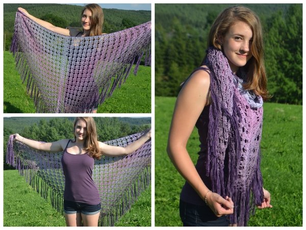 - GWEN - Stola häkeln, Bobbelstola, Häkeltuch, Sommertuch, perfekt für einen Bobbel, Schultertuch