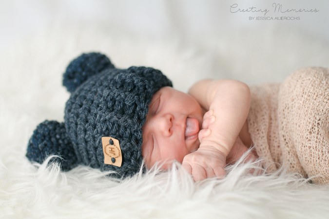 PDF E-Book Anleitung Bärchenmütze für Babys, Kinder und Erwachsene