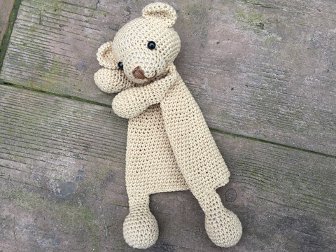 Amigurumi Doll Teddy Bear Security Blanket Crochet Pattern Knitted Doll DIY