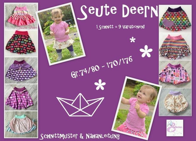 E-Book Schnittmuster Rock Seute Deern 74-176