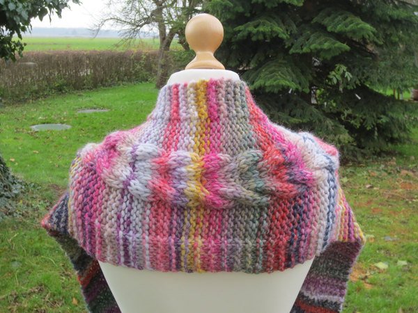 Strickanleitung Zopfschal Inca