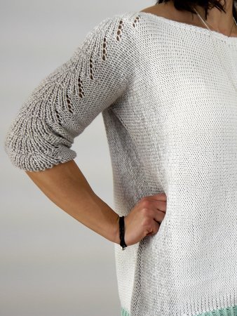 Strickanleitung - Long Pullover - KI-MONO Pulli Gr. S/M und L/XL - No.189