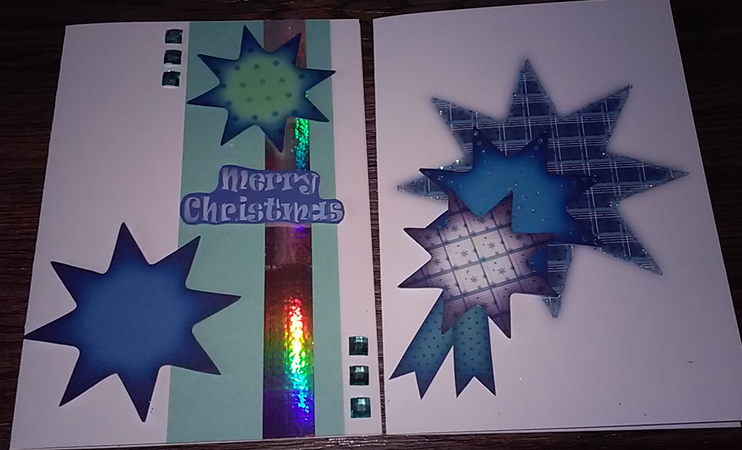 Weihnachtskarten DIY Digipack, alles um Karten auszudrucken und selbst zu dekorieren