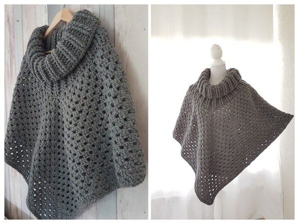 Häkelanleitung Poncho