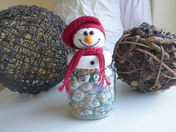 4 Häkelanleitungen für Weihnachtsgläser im Set