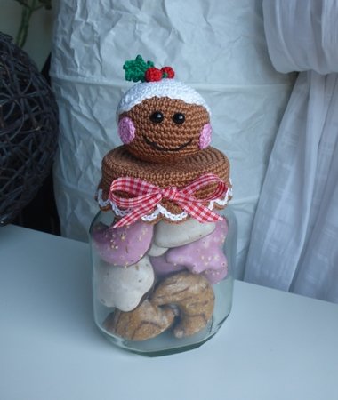 4 Häkelanleitungen für Weihnachtsgläser im Set