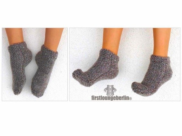 Turbo-Kuschelsöckchen Nähanleitung mit Schnitt für Socken - Kuschelsocken für die ganze Familie 18/19 bis 47/48