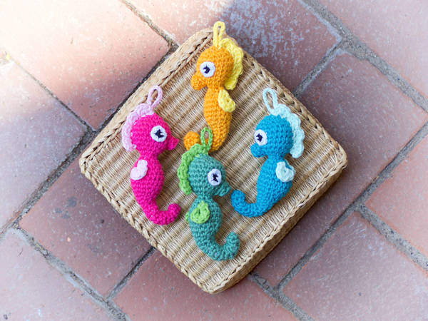 Häkelanleitung Seepferdchen - Amigurumi