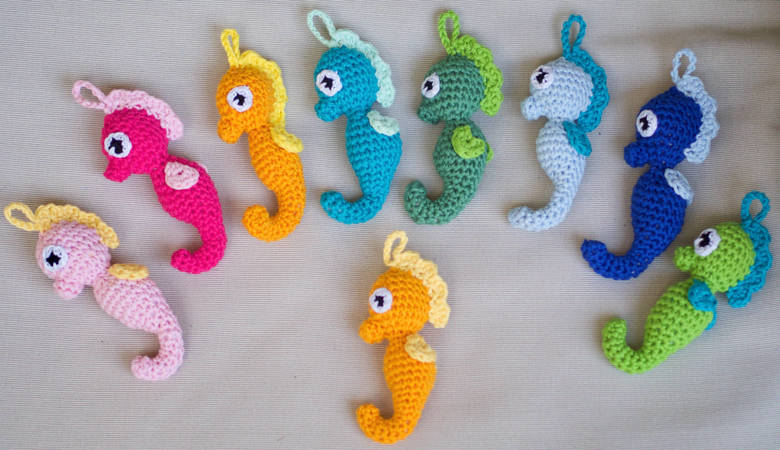 Häkelanleitung Seepferdchen - Amigurumi