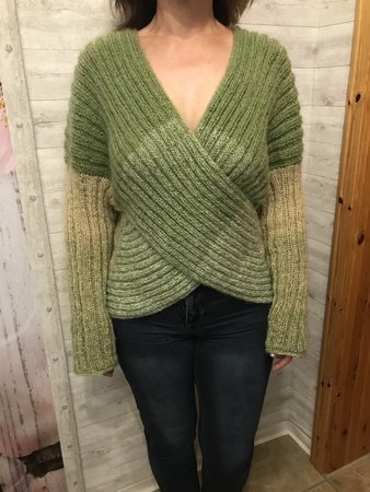 Ruck-Zuck-Pullover mit Farbverlauf