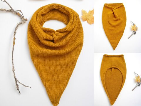 Strickanleitung - Dreiecksloop LIV Knotenoptik -alle Größen- No.227