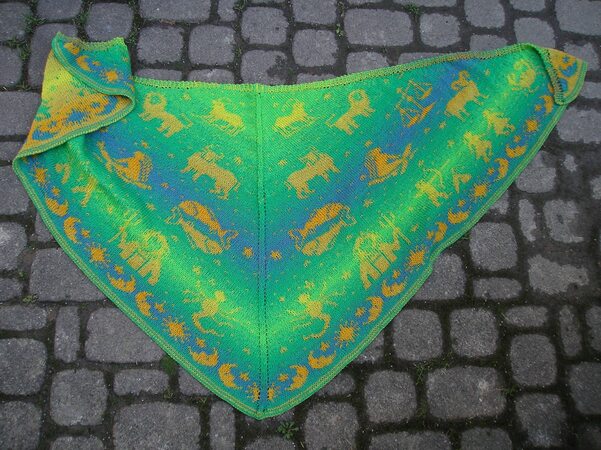 Strickanleitung Dreieckstuch "Sternenstaub"