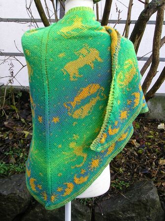 Strickanleitung Dreieckstuch "Sternenstaub"