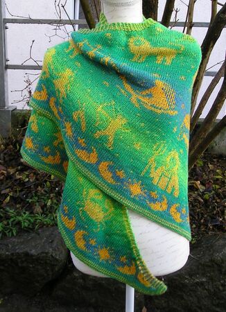 Strickanleitung Dreieckstuch "Sternenstaub"
