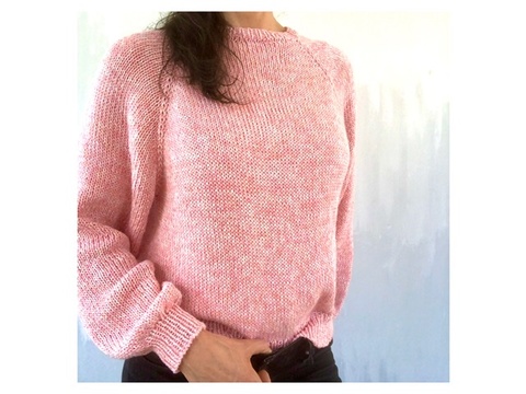 Knitting Pattern - Sweater JOSY - Sizes: XS (S) M (L) XL (2XL) - No.235E