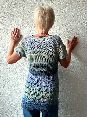 Häkelanleitung Shirt, Rundhalsausschnitt, RVO, alle Größen